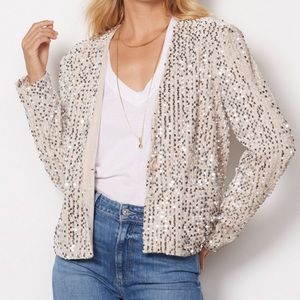Evereve Sanctuary Charmed Sequin Blazer XS